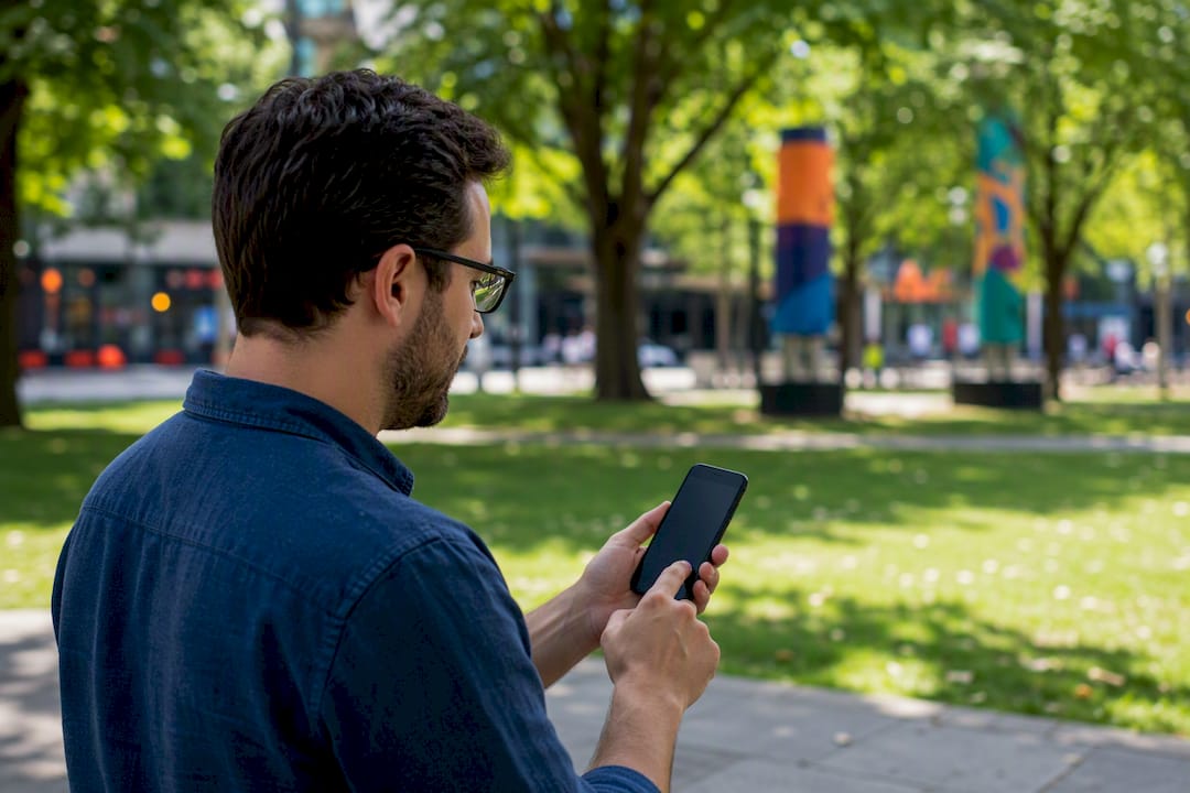 Hand sending review request by text