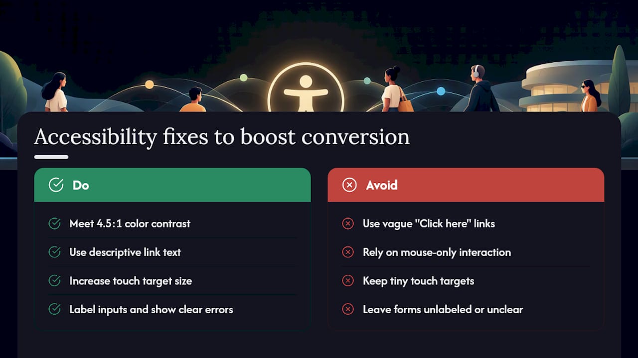 Does Accessibility Actually Improve Conversion Rates? — overview diagram