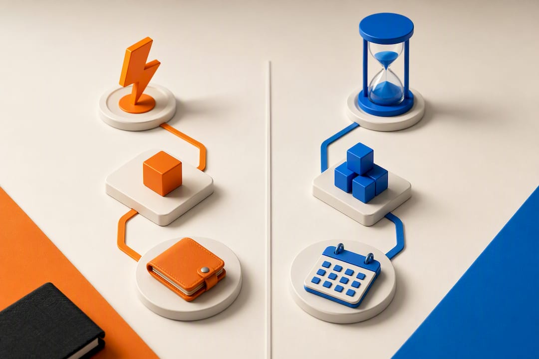 Illustration comparing two customer segments