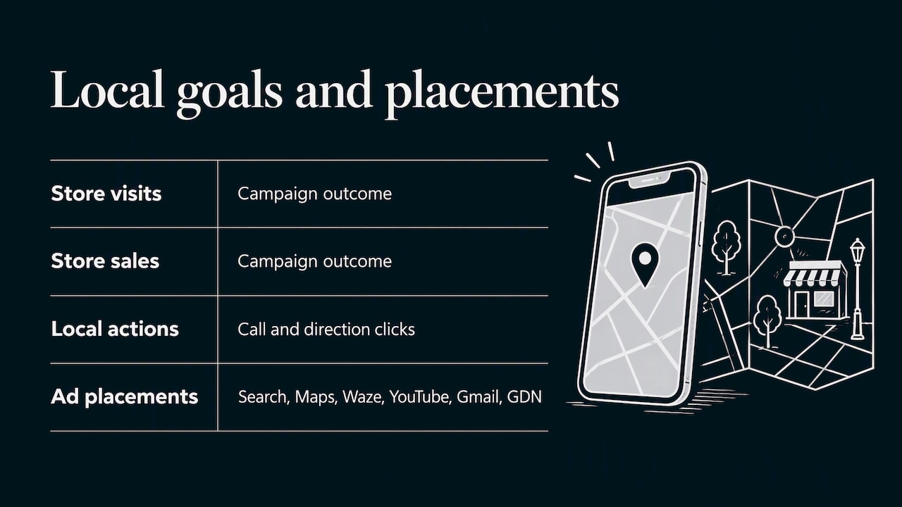 Local campaign outcomes and advertising placements
