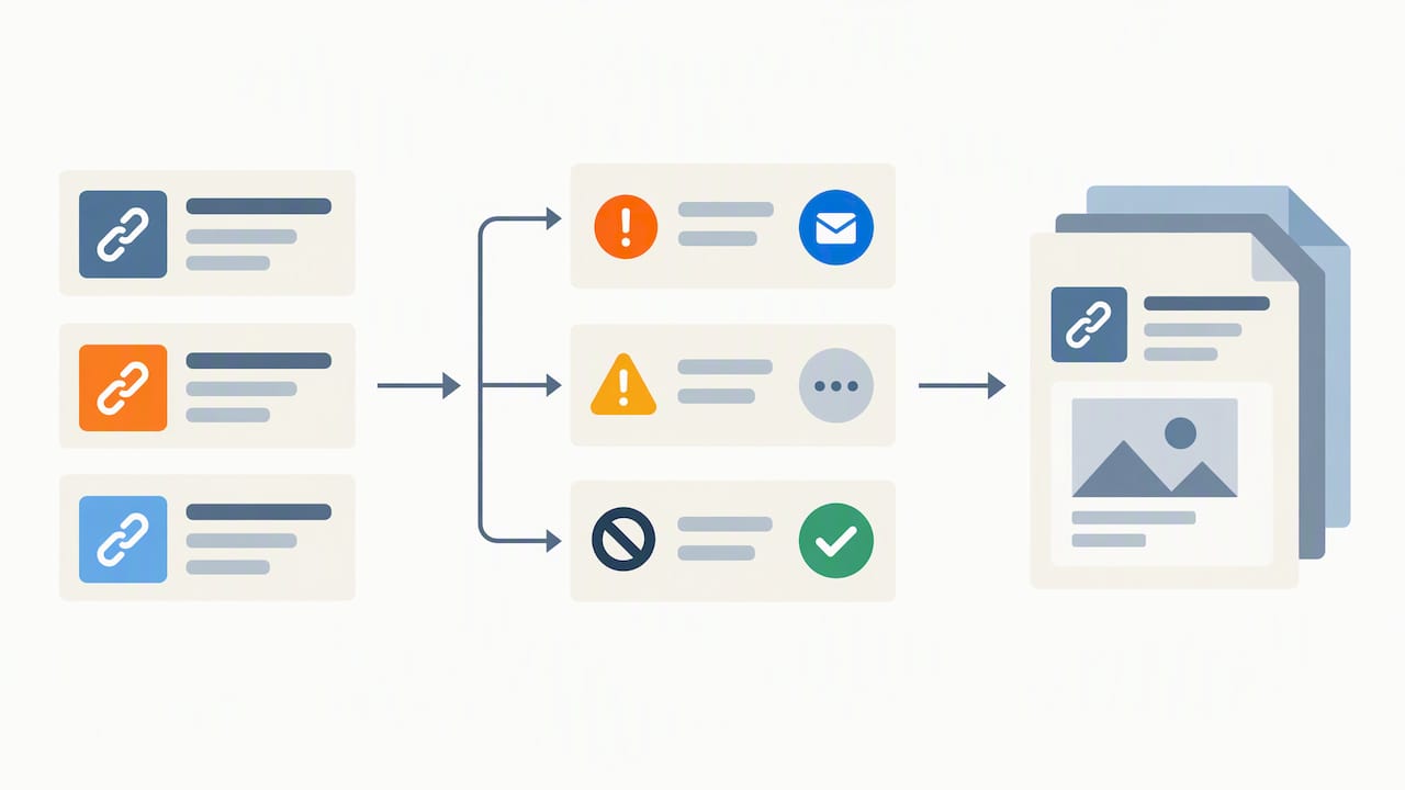 Backlink records annotated before removal requests