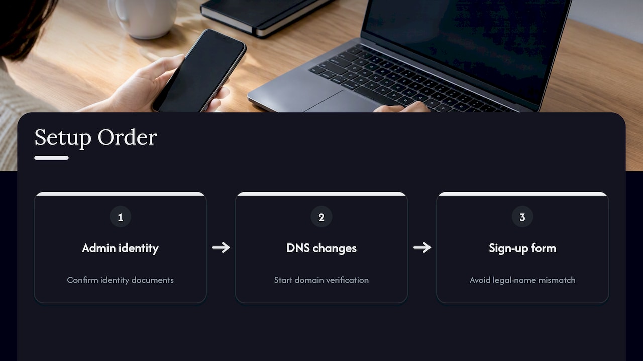 Three steps for a cleaner setup