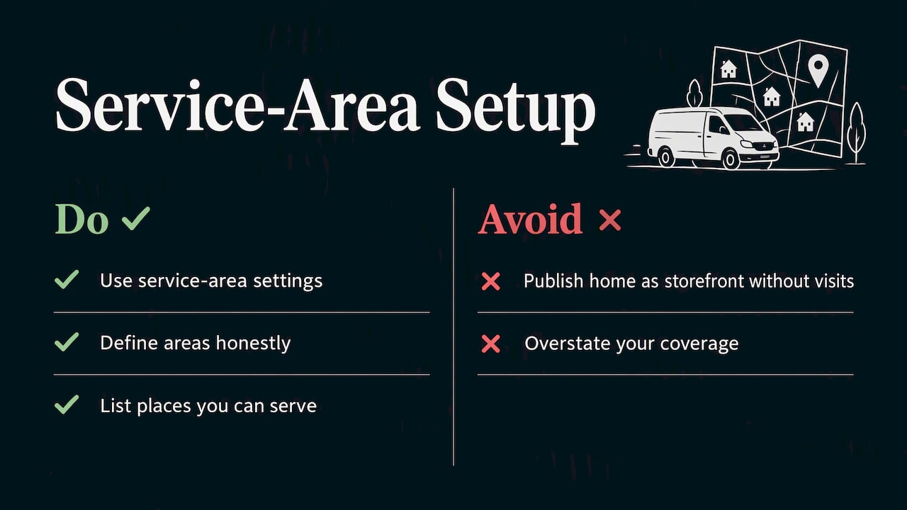 Service-area businesses: plumbers, HVAC and home contractors — overview diagram